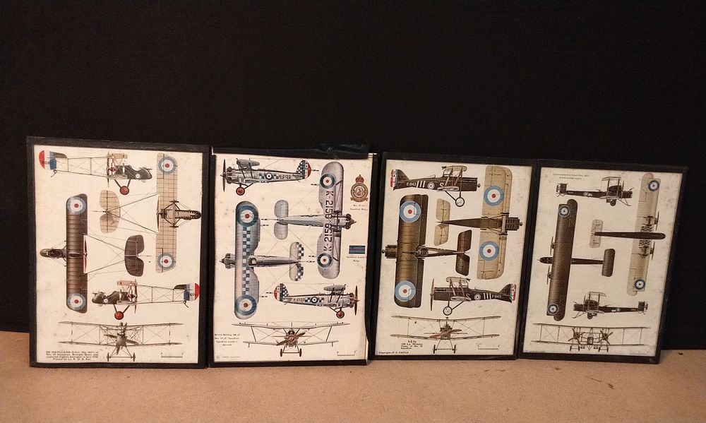 Lot 655: Four Framed Prints of Vintage Aircraft