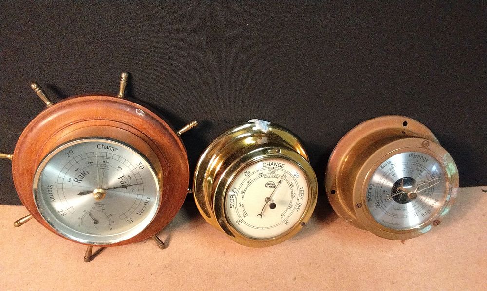 Lot 657: Three Barometers