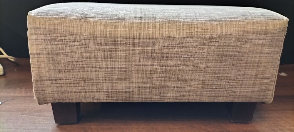 Lot 672: A Dunelm Macy Footstool