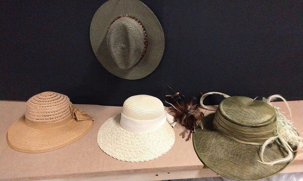 Lot 678: A Group of Woven Hats