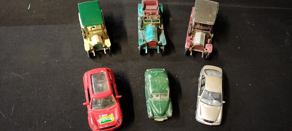 Lot 153: Six Die Cast Playworn Cars Including Matchbox and Corgi