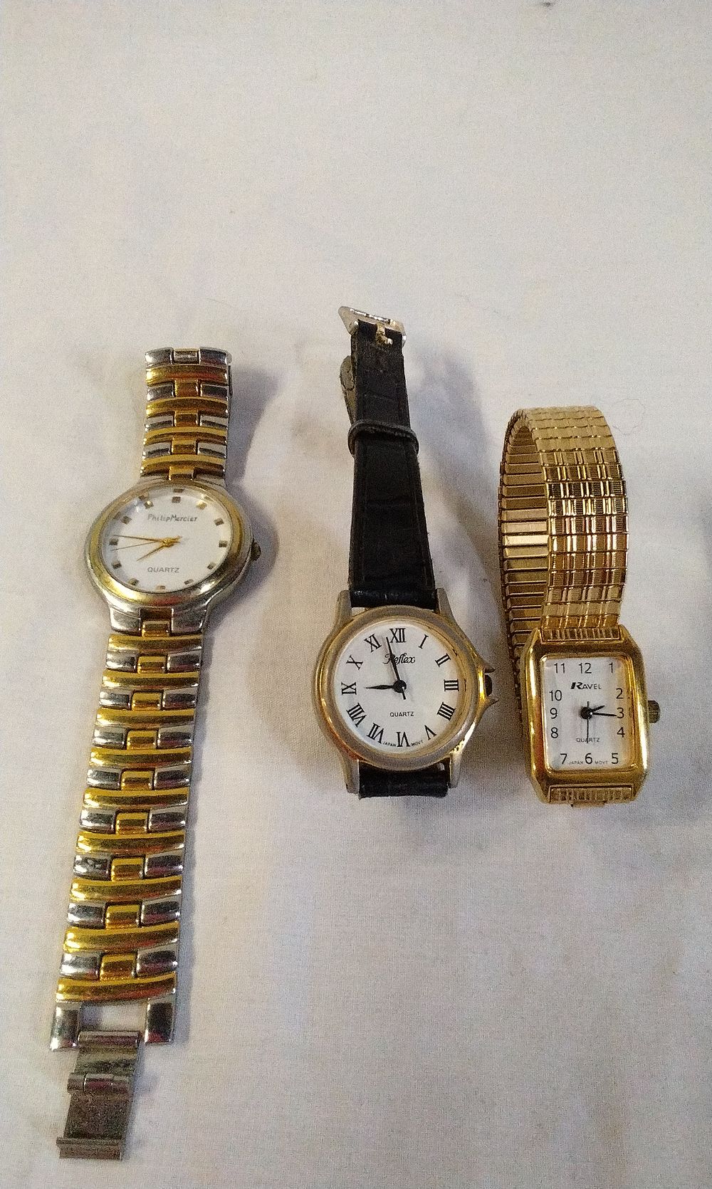 Lot 202: 3x Mixed Watches Ravel, Reflex and Philip Mercier