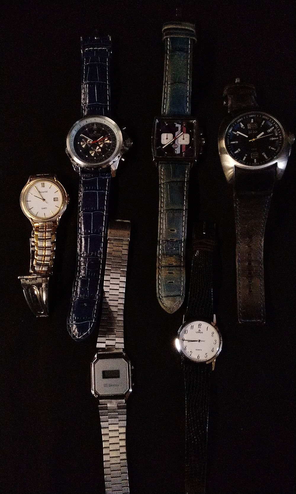 Lot 219: 6x Mens Fashion Watches