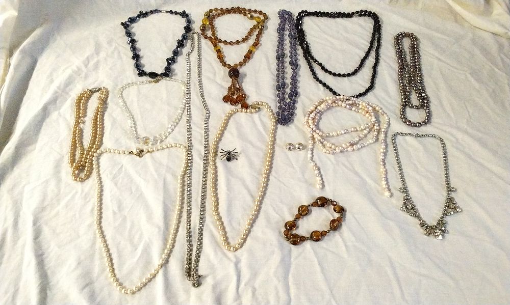 Lot 220: Collection of Various Costume Jewellery Necklaces, Earrings and Bracelet