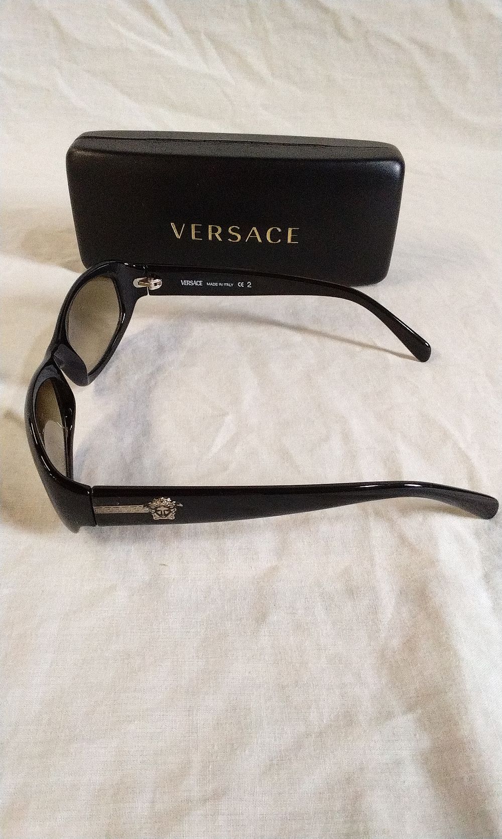 Lot 230: Pair of Versace Sun Glasses with Medusa On Arms
