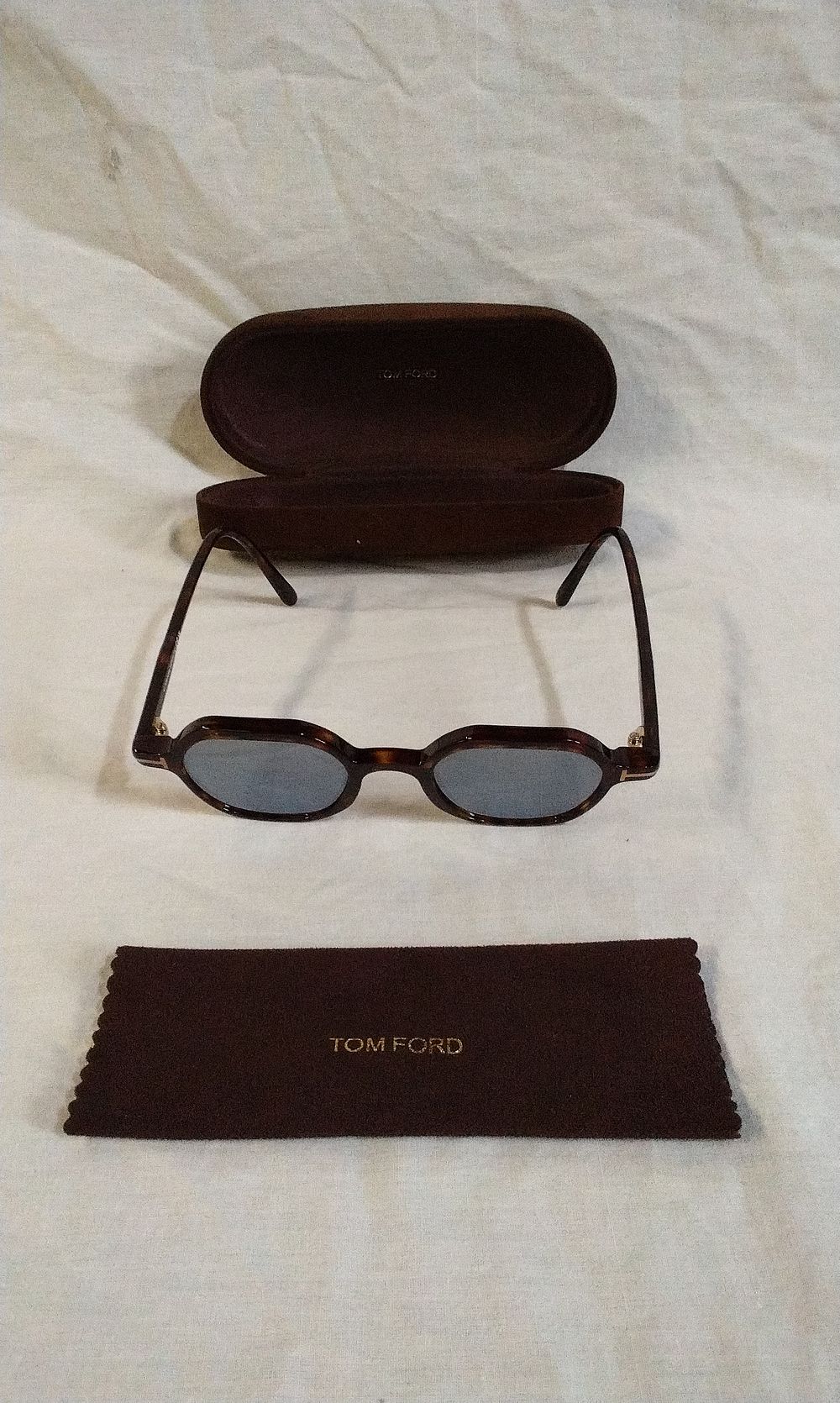 Lot 234: Pair of Tom Ford Sunglasses with Brown Velour Case