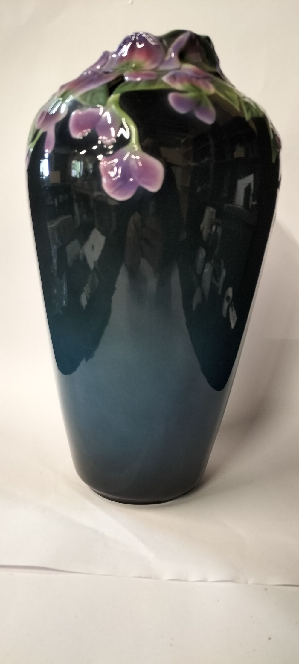 Lot 292: A Franz Porcelain Wisteria Vase