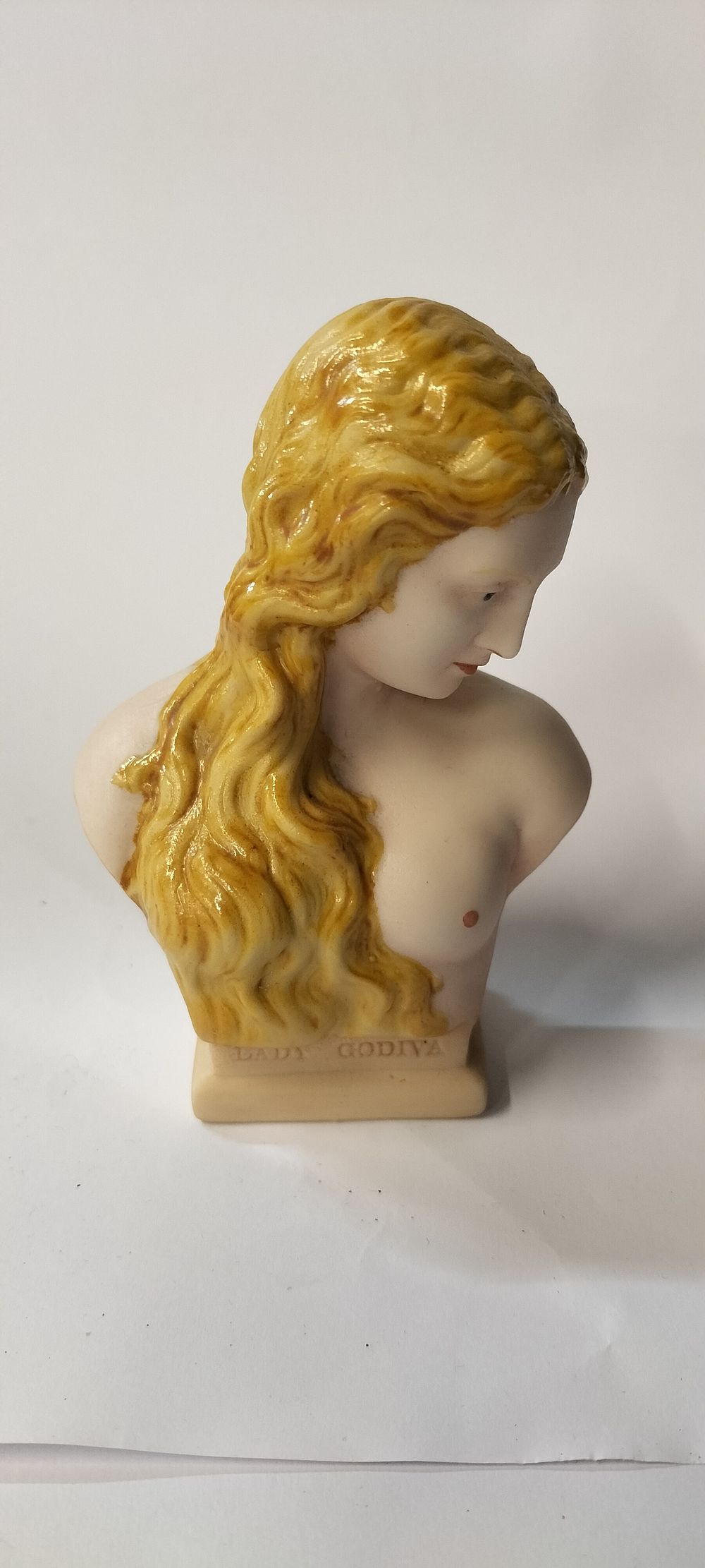 Lot 293: A W.H. Goss Parian Bust Depicting Lady Godiva
