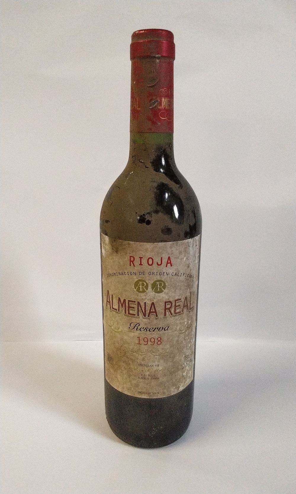Lot 247: Bottle of Unopened Vintage 75cl Rioja Almena Real Reserva 1998 Red wine