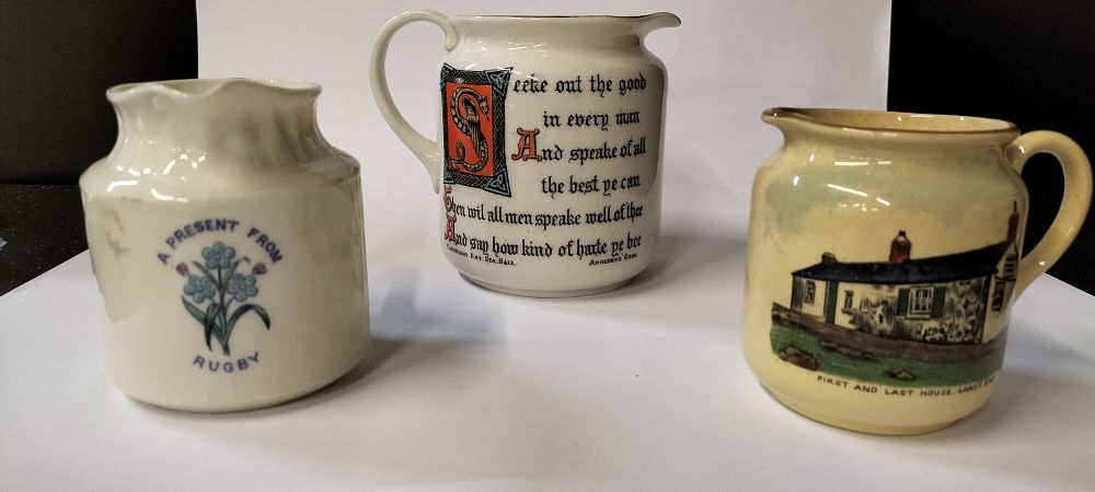 Lot 300: Three W.H.Goss Souvenir Jugs