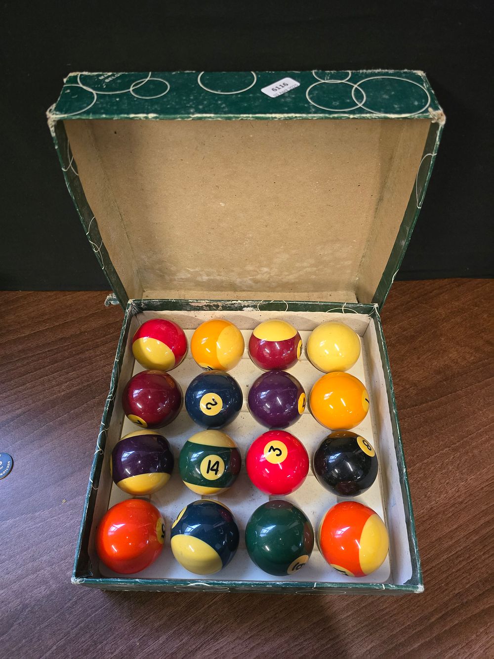 Lot 330: Made in Belgium compete set of  pool ball