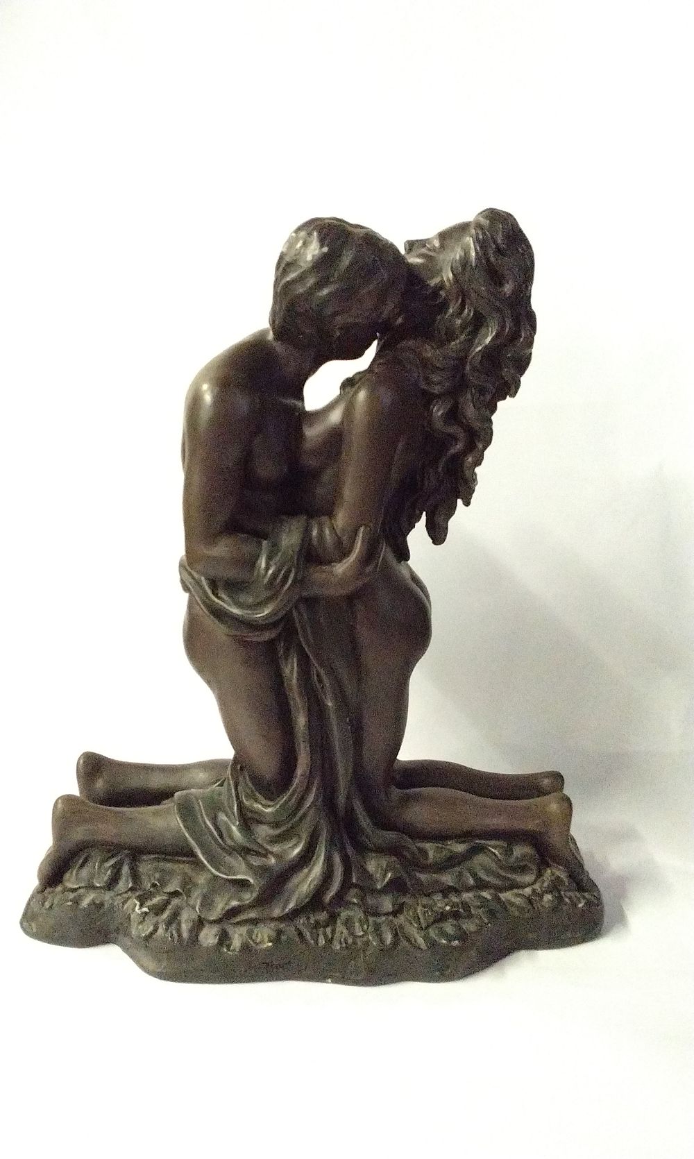 Lot 367: Crosa Cold Cast Bronze effect Lovers figurine.