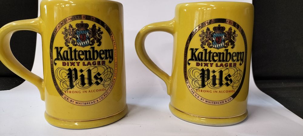 Lot 355: A Pair of Vintage Kaltenberg Ceramic Beer Mugs