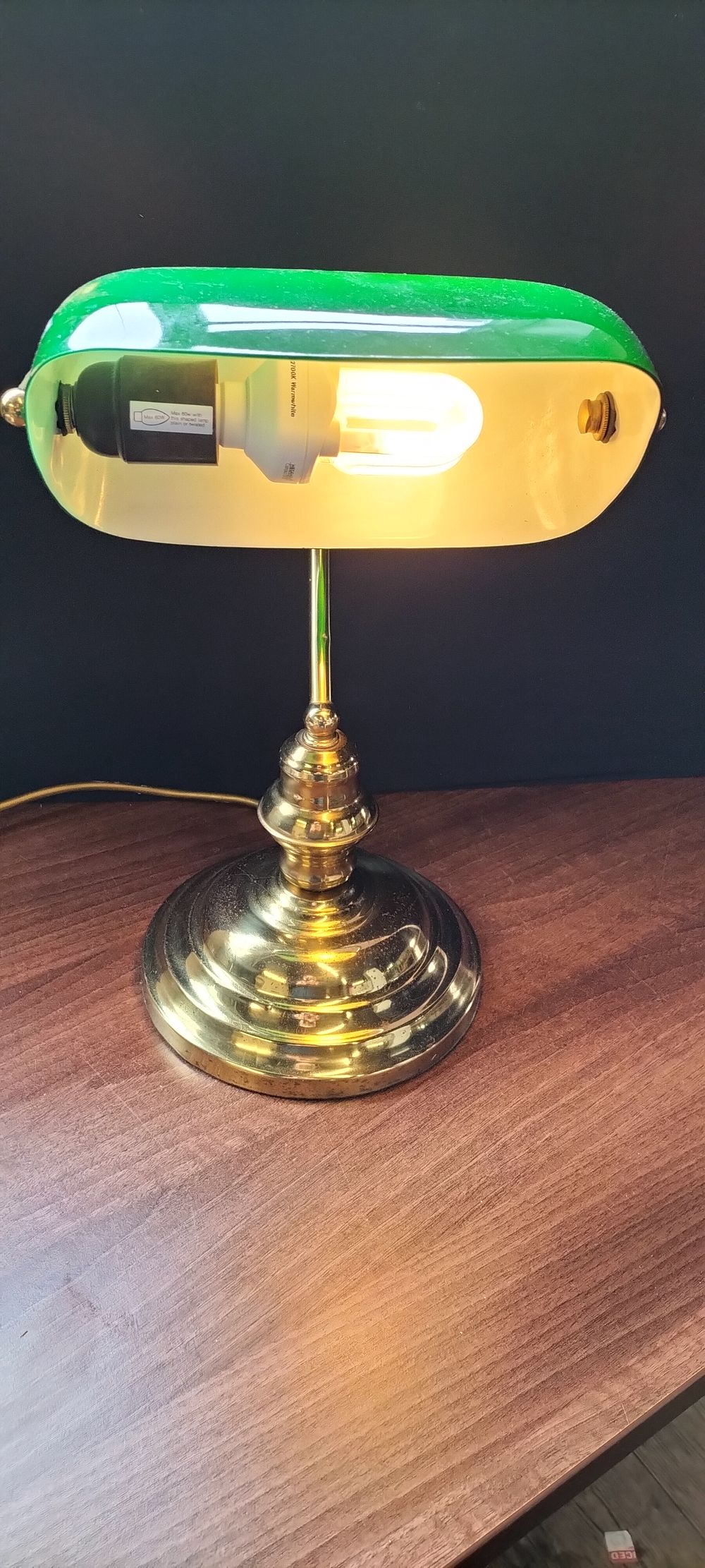 Lot 394: Art Deco Style Bankers Lamp/Desk Lamp