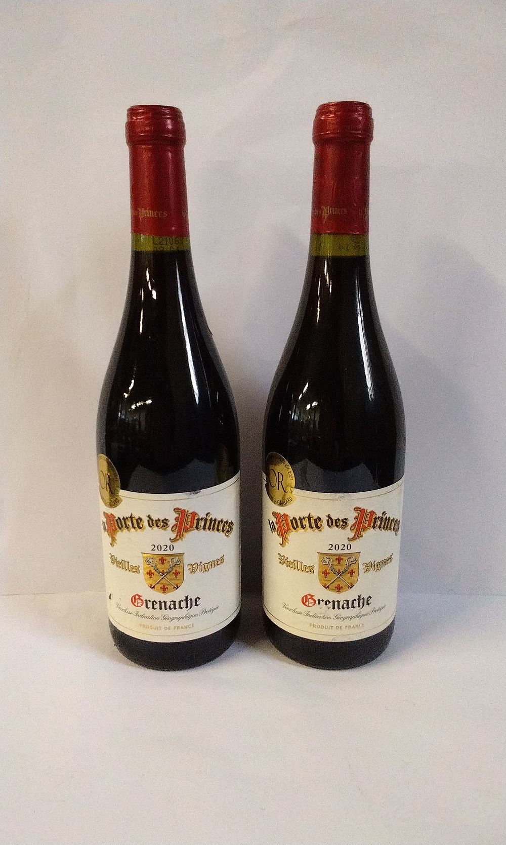 Lot 730: Two Unopened Bottles of 2020 La Porte Des Princes, Grenache Wine