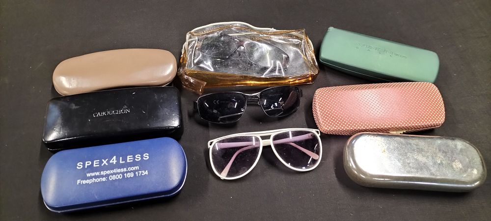 Lot 166: Nine Pairs of Glasses and Sunglasses, six in Cases