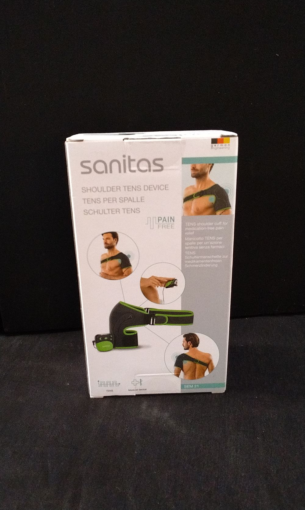 Lot 238: New in Boxed Sealed. Sanitas Shoulder Tens Device