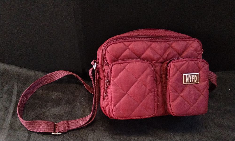 Lot 249: NYFD Quilted Multi Pocket Cross body Bag