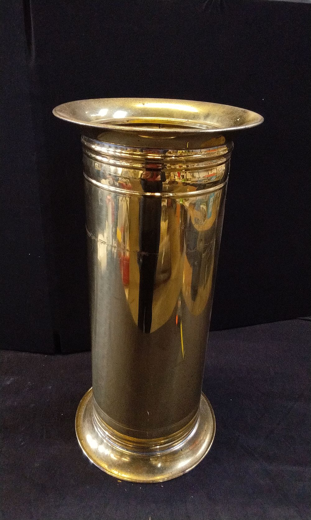 Lot 253: Lombard Brass Umbrella Stand