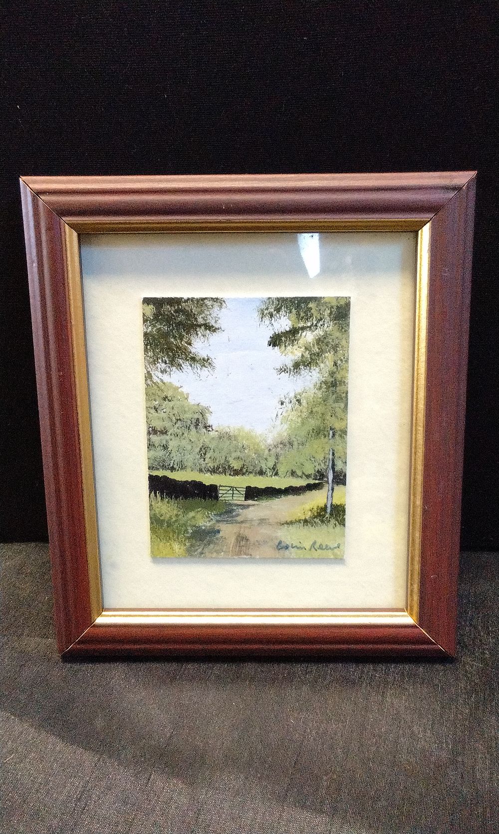 Lot 273: Framed Miniature Original Watercolour by Colin Reeve