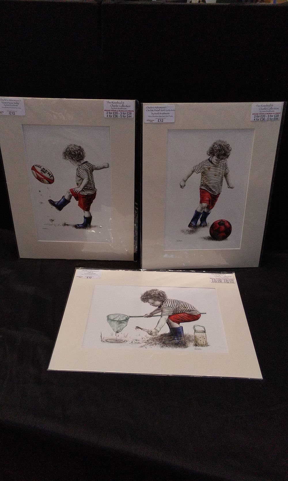 Lot 281: Three Prints Titled Charlie's Adventures