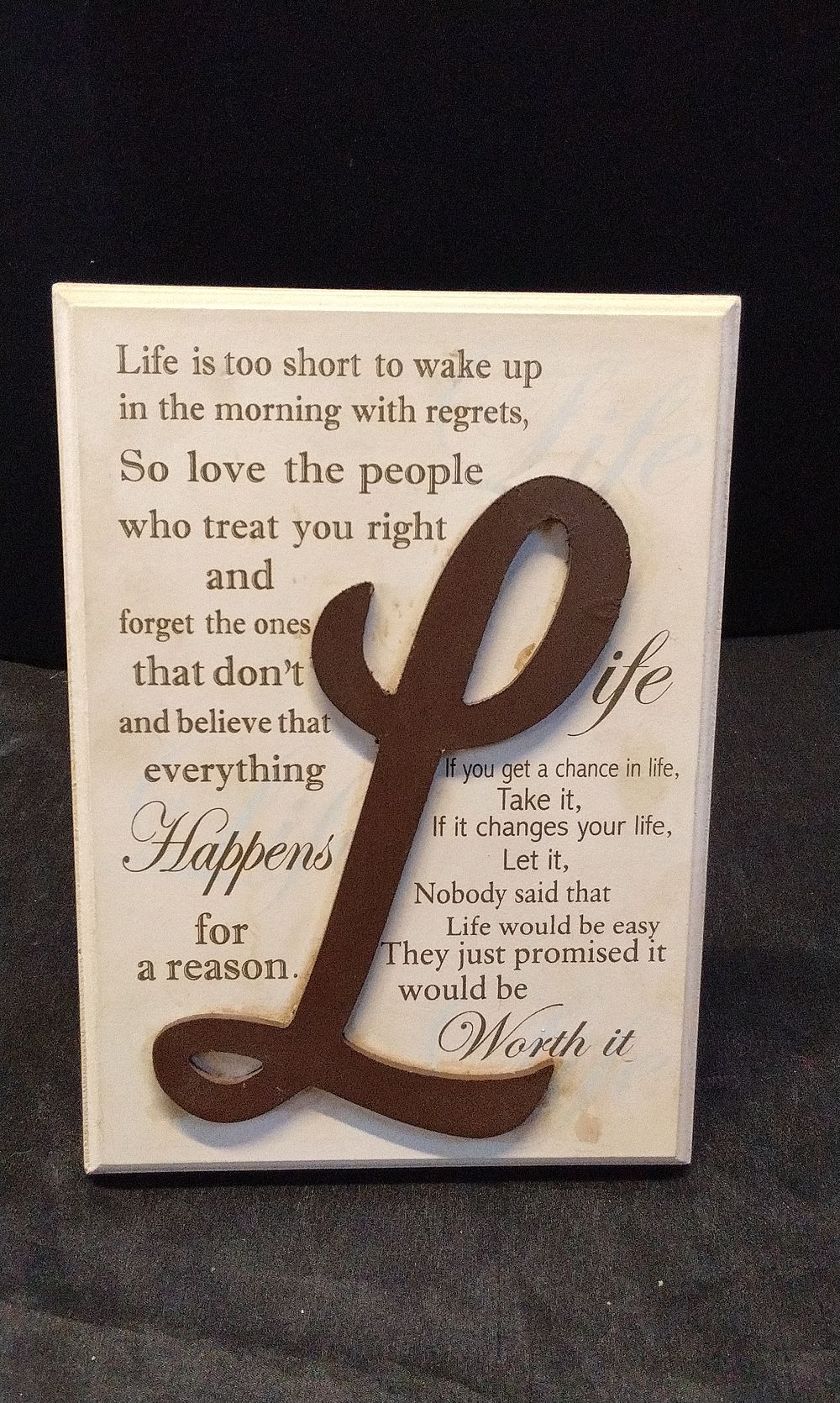Lot 282: Composite Quote Sign.