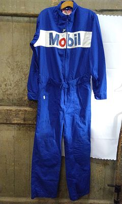Jaybrand Racewear One Piece. Navy Mobil Oil Coverall. Size 42.