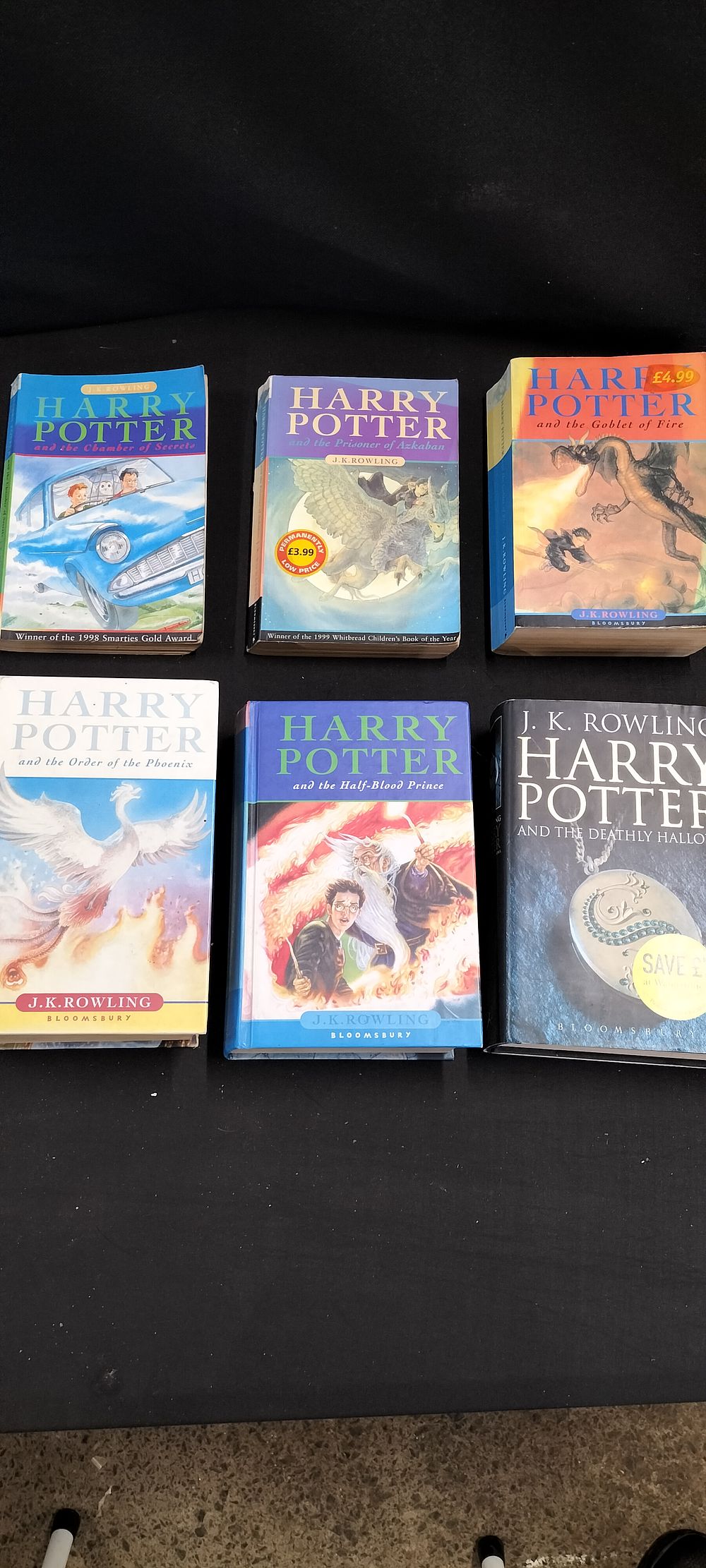 Lot 324: A Collection of Six Harry Potter Books