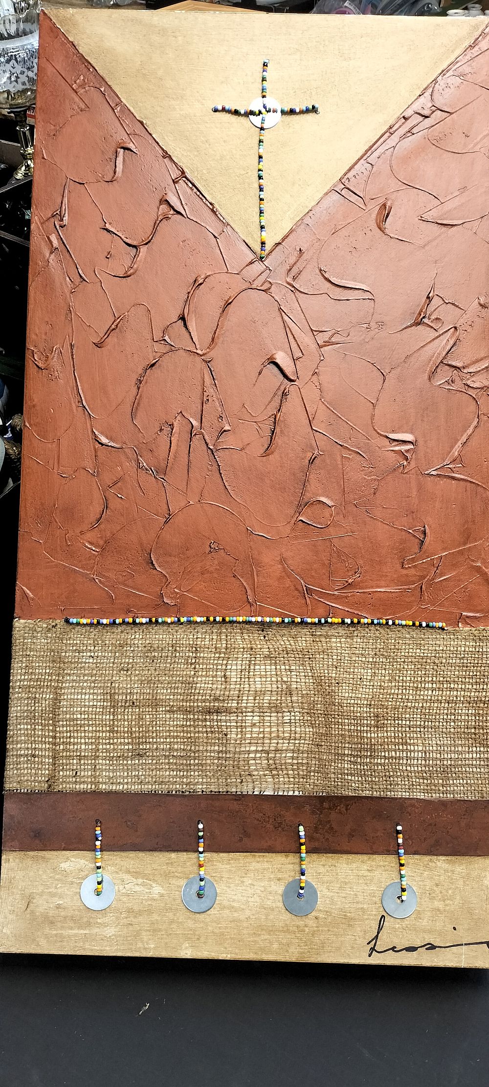 Lot 326: Two Pieces of Mixed Media Artwork