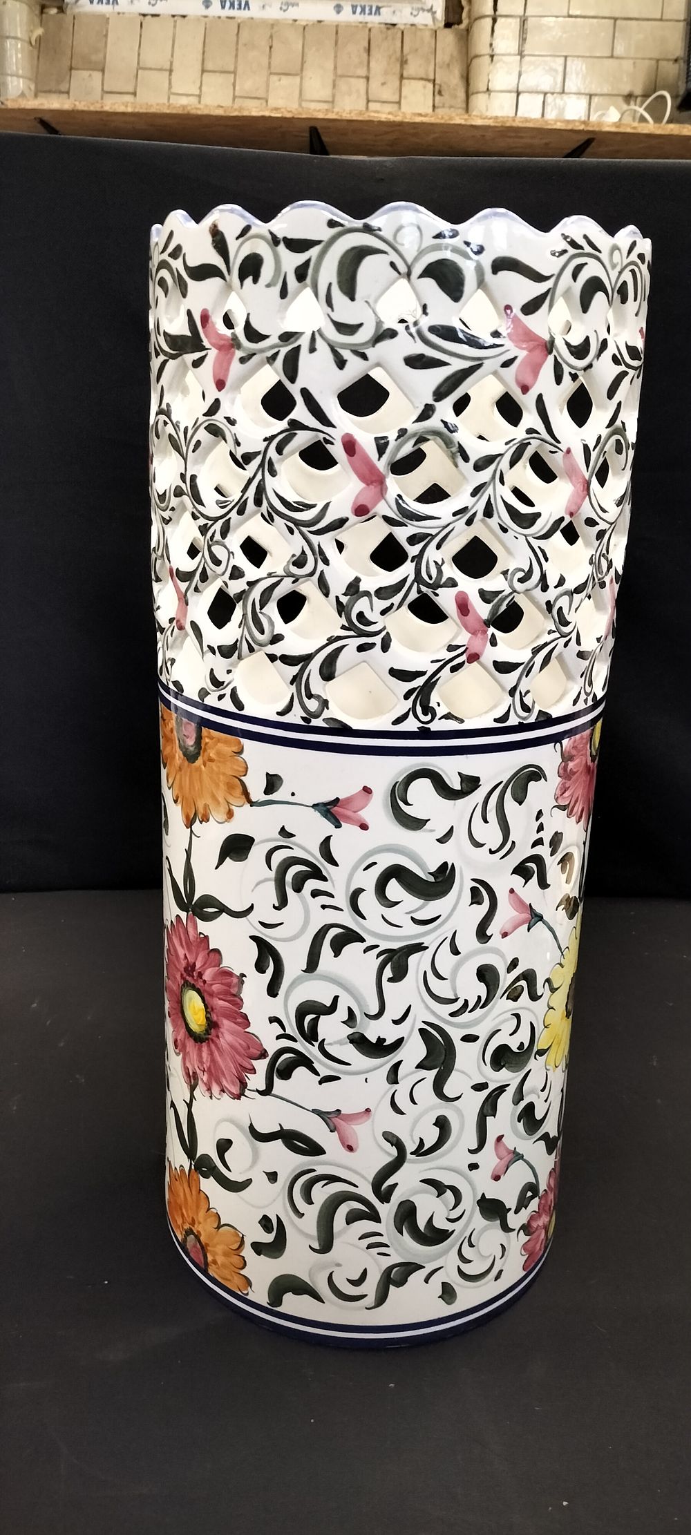 Lot 331: A Large Martan Pottery of Portugal Umbrella Stand/Vase