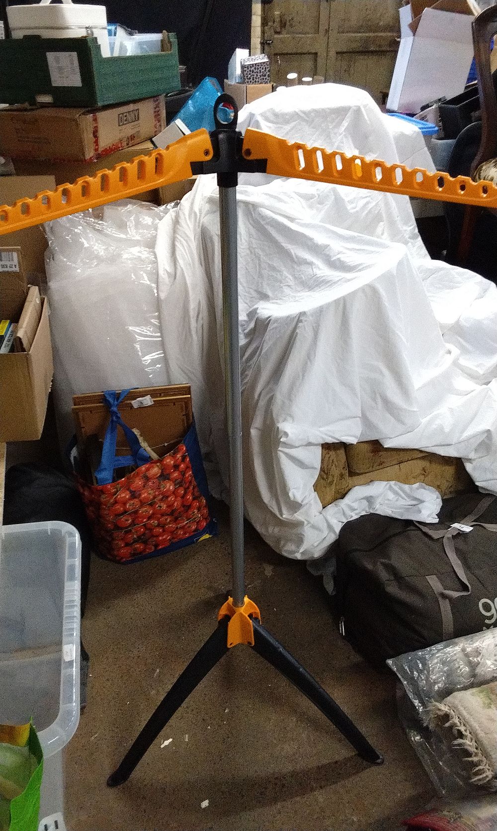 Lot 446: Folding Sagler clothes rack