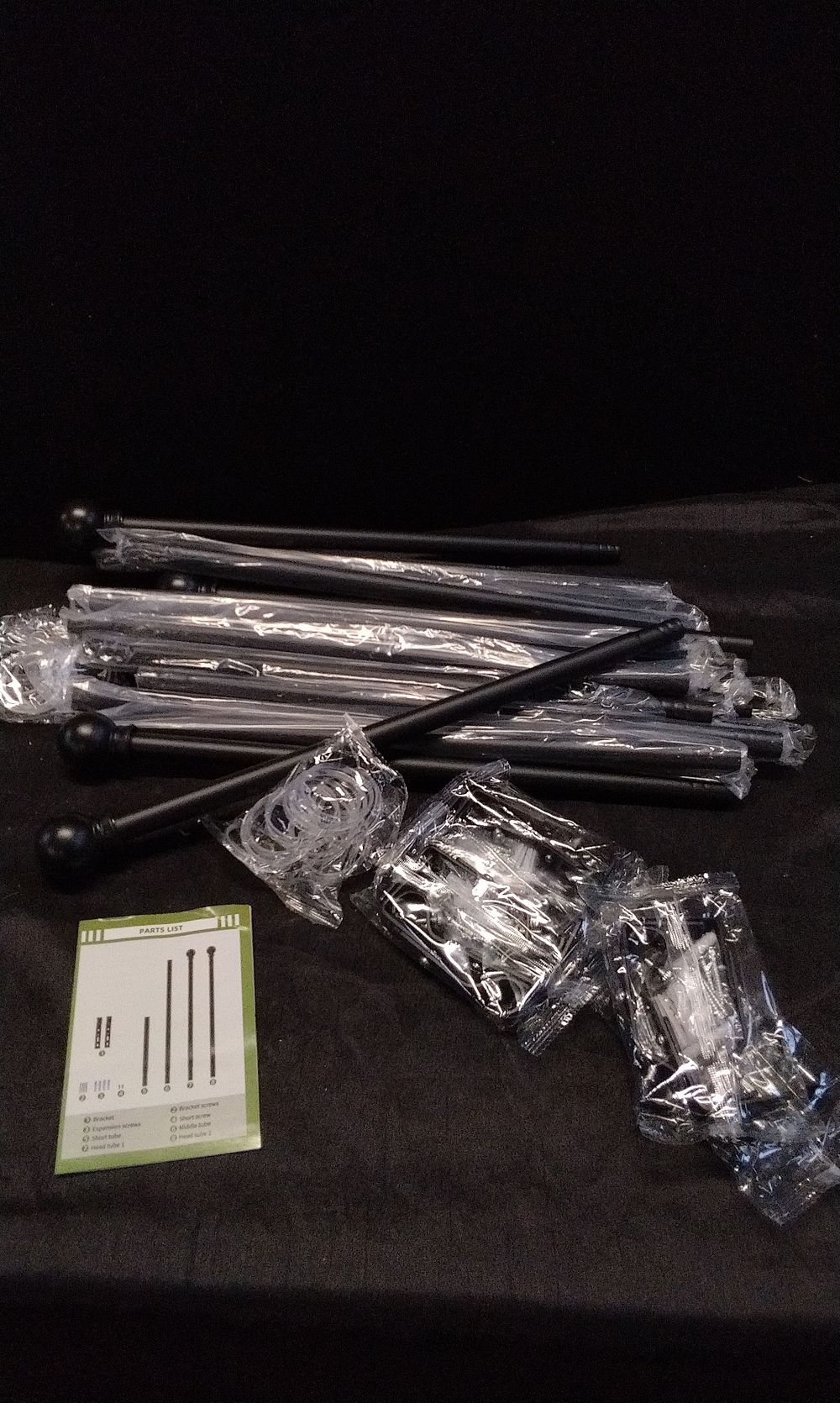 Lot 454: New in Box Black Matt Splicing Curtain Rod