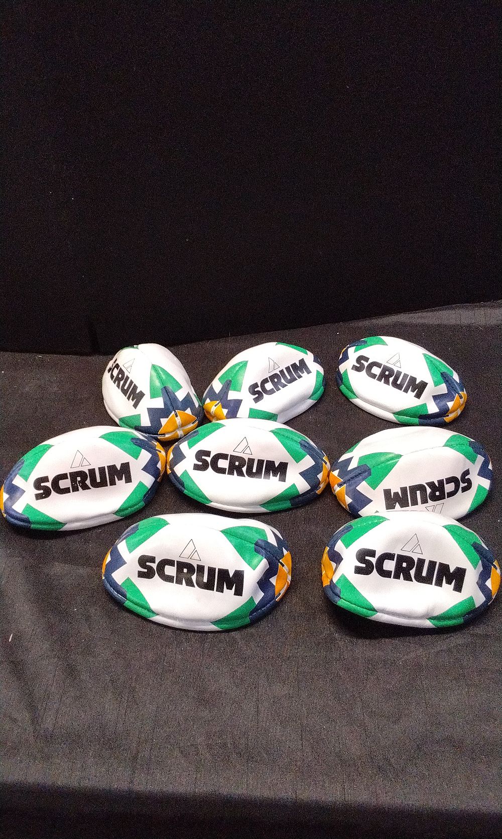 Lot 465: 8x Miniature Scrum Rugby Balls