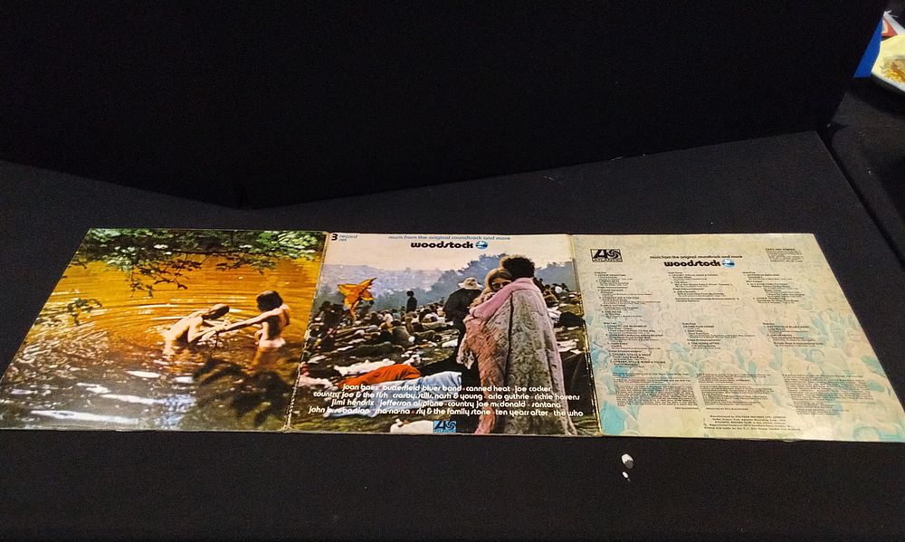 Lot 469: Soundtrack from Woodstock 1970 Triple Vinyl Album
