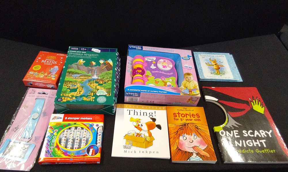 Lot 473: Selection of Various Children's Books, Games and Other Items