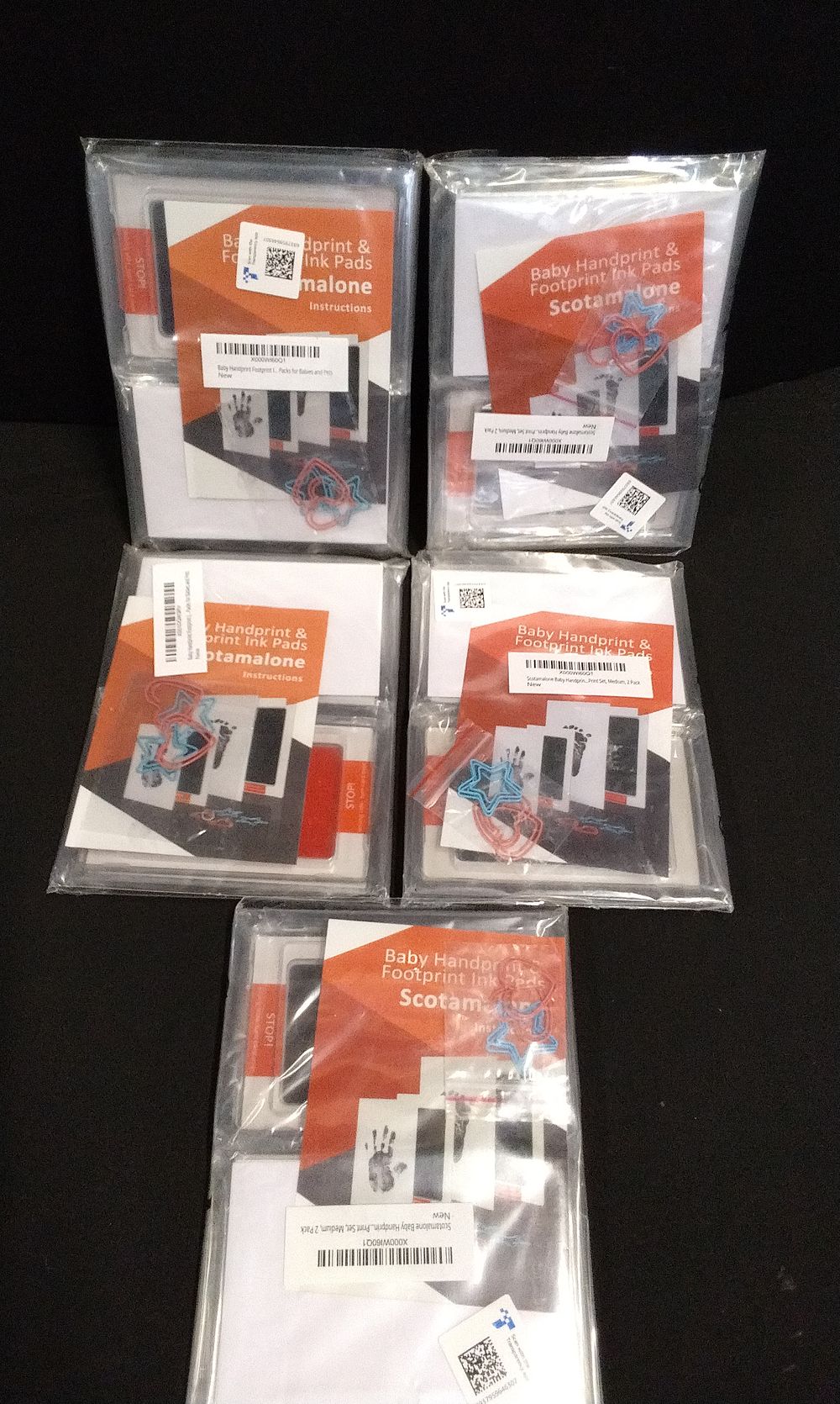 Lot 648: Brand New Sealed 5x Baby Hand/Footprints Ink Pad