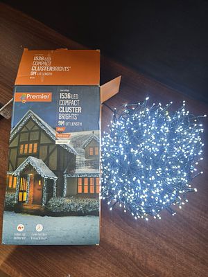 1536 LED (9m) compact cluster brights white. Multi action green cable