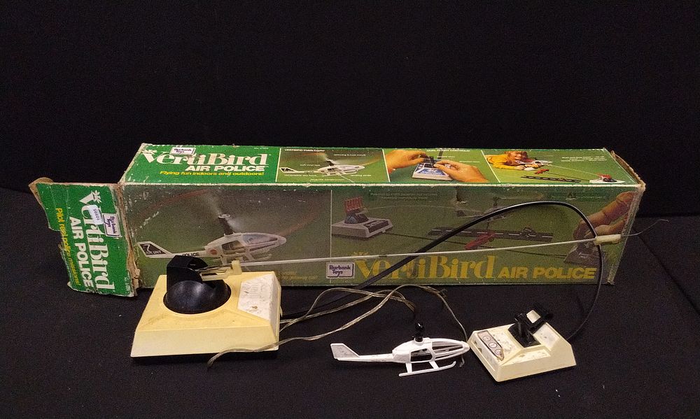 Lot 653: Mattel. Burbank Toys, VertiBird Air Police