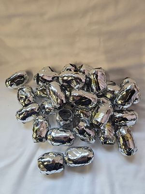 30 new 5mmx10m silver ribbon foil in silver