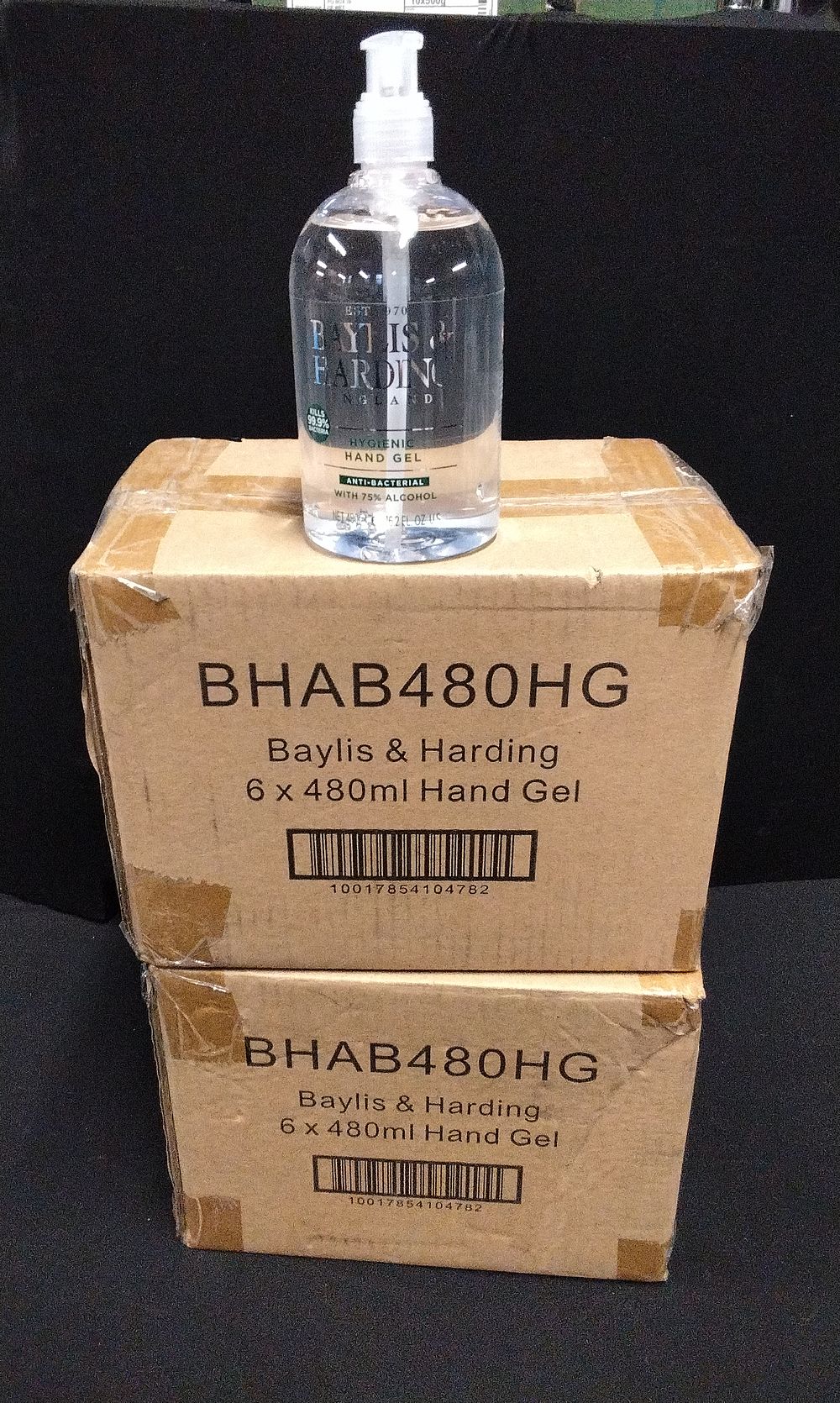 Lot 672: 2X6. 480ml Bottles of Baylis & Harding Sanitizing Hygienic Hand Gel