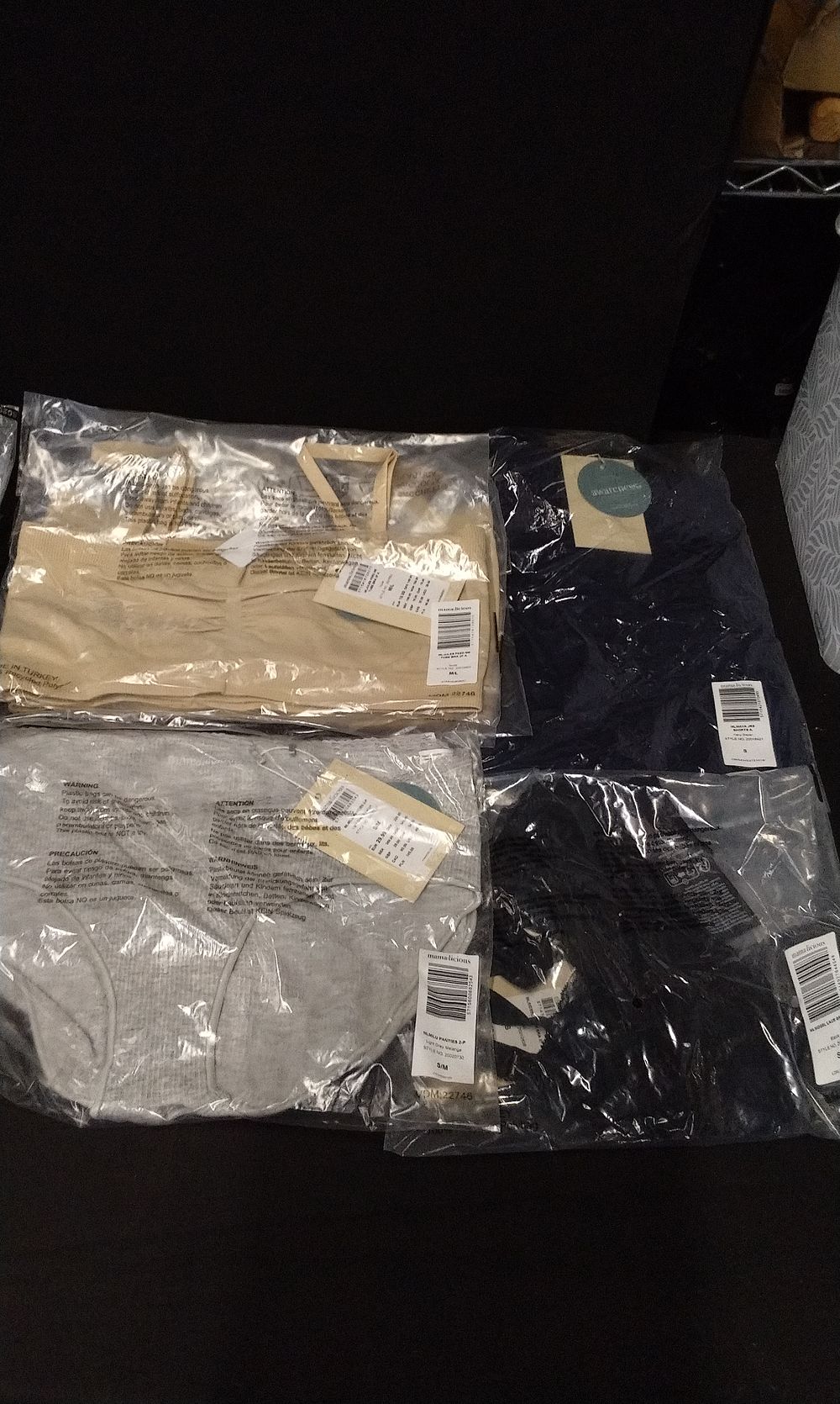 Lot 685: Brand New Mana;licious Underwear Feeding Bras