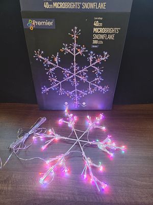 40cm microbright snowflake 300LED. Indoor or outdoor use