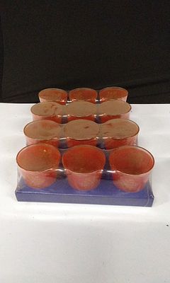 12x Red Tea Light CandleHolders. Brand New in Box