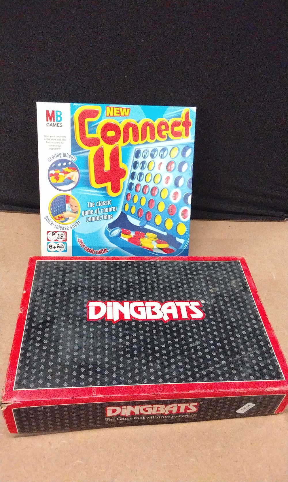 Lot 219: Two Games, MB Connect 4 and Dingbats
