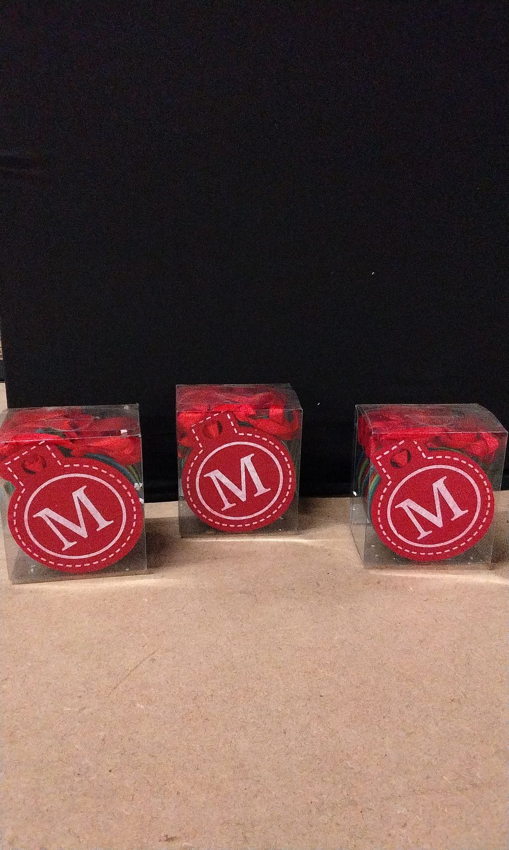 Lot 233: 3x New Felt Merry Christmas Bauble Strings