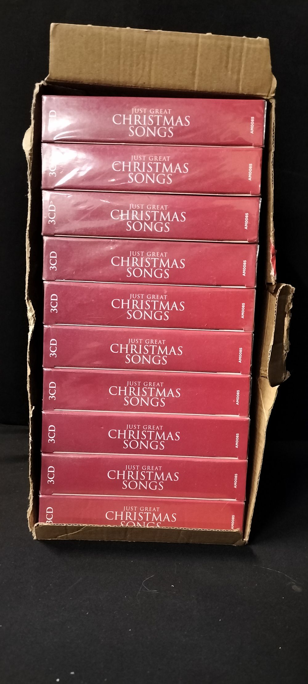 Lot 156: Ten CD Boxsets of 'Just Great Christmas Songs',...