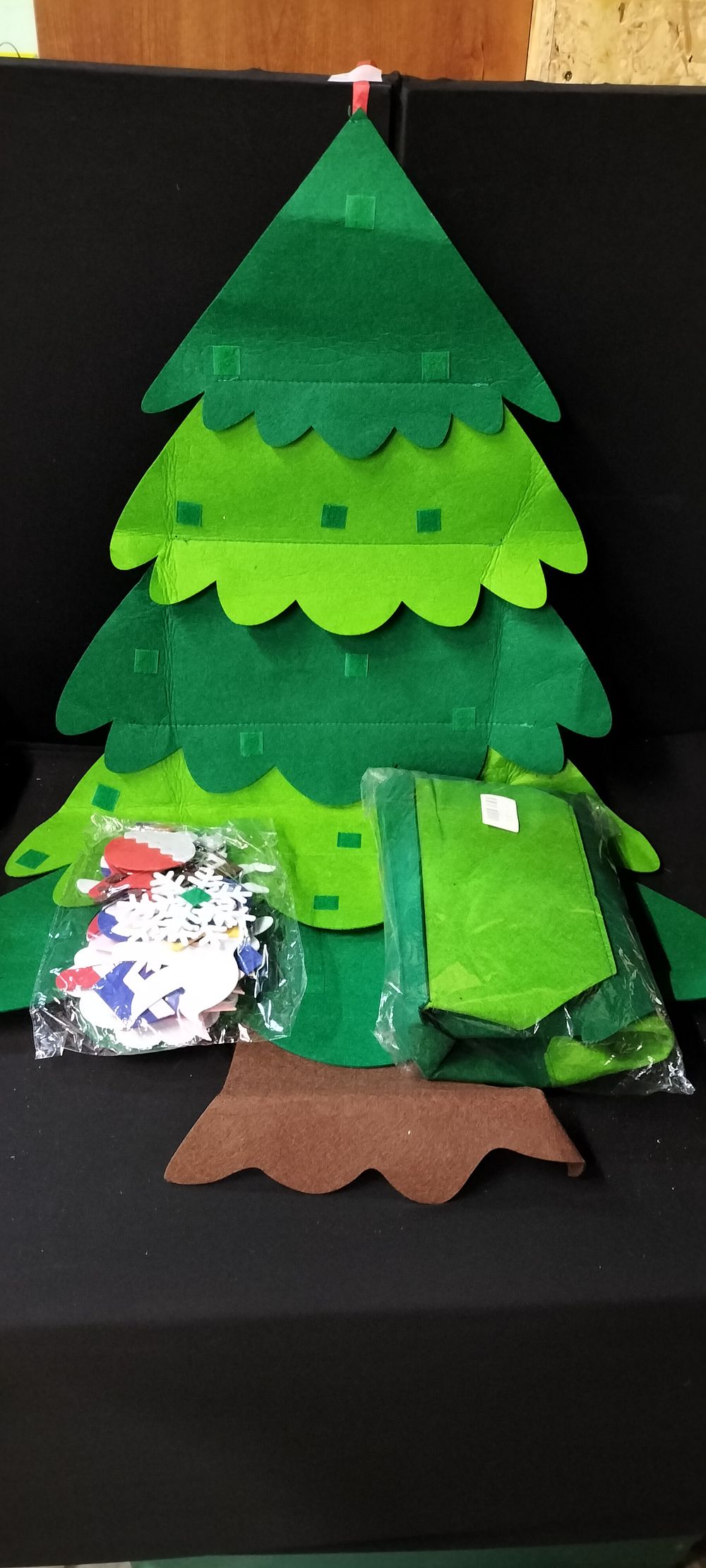 Lot 162: Two Felt Christmas Tree - DIY Decoration Kit...