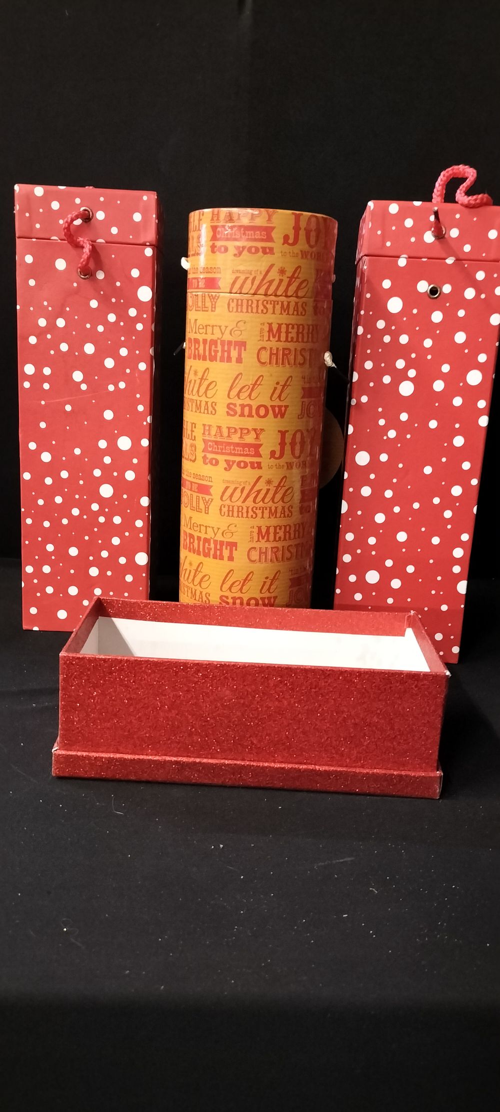 Lot 166: Three Bottle Gift Boxes and a Rectangular Gift...