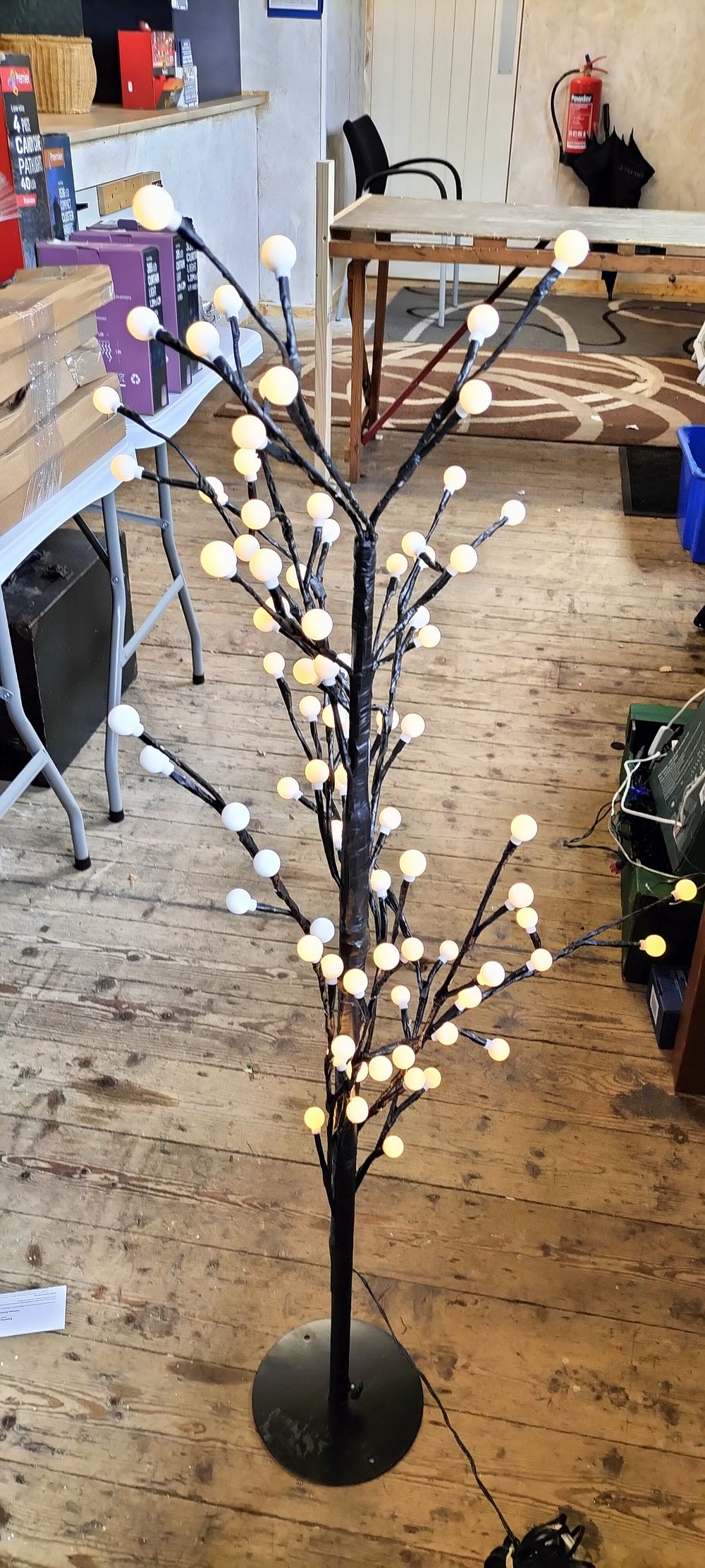 Lot 181: A Pre Lit Cherry Blossom Tree Approx 115cm...