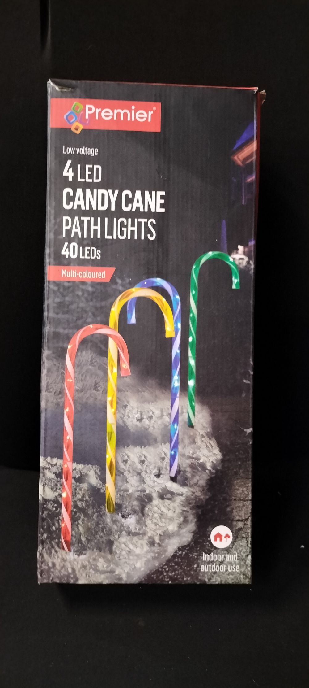 Lot 194: Premier Low Voltage 4 LED Candy Cane Path...